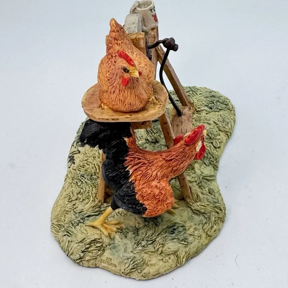 Lowell Davis (3) Chickens She Lay Low, Peep Show Chicks, Goldie And Peeps Schmid